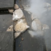 Nebelaustritte an der wasserführenden Schicht Nebelaustritte an der wasserführenden Schicht