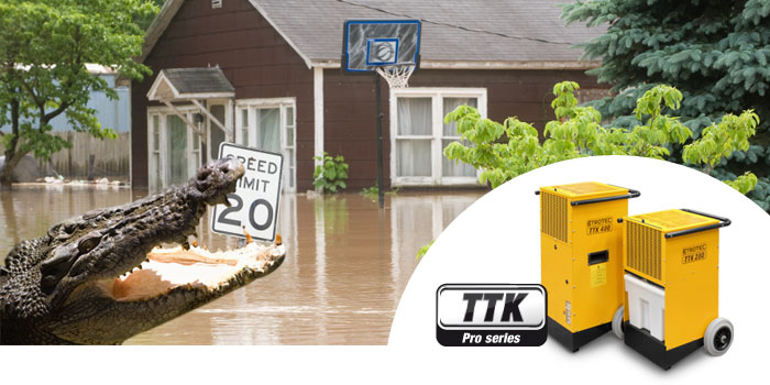 fighting the flooding with trotec dehumidifiers and building dryers