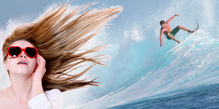 Windstorm at the beach