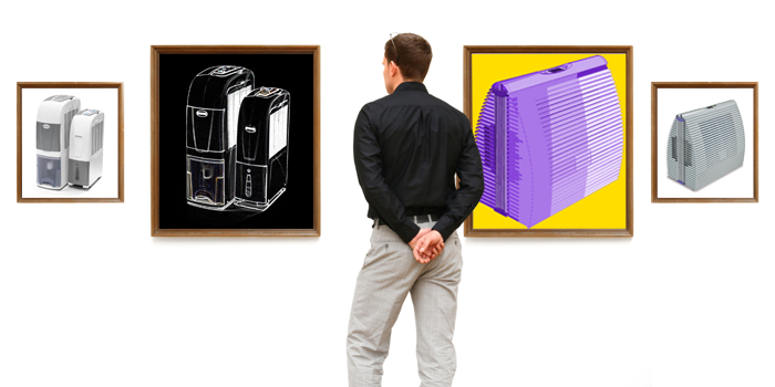 Dehumidifiers in a museum