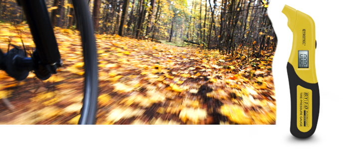 The right tyre pressure on the bike