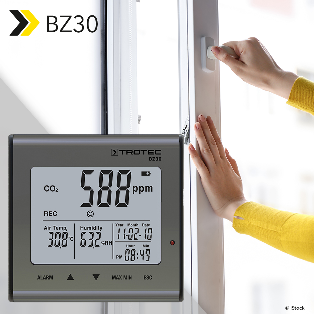 TROTEC BZ30 CO2 Air Quality Data Logger 