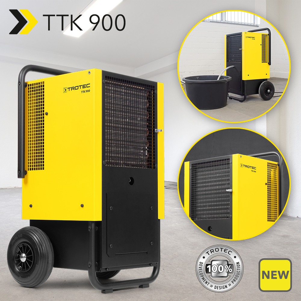 NEW TTK 900 Construction Dehumidifier: designed as the ultimate reference class for professional applications