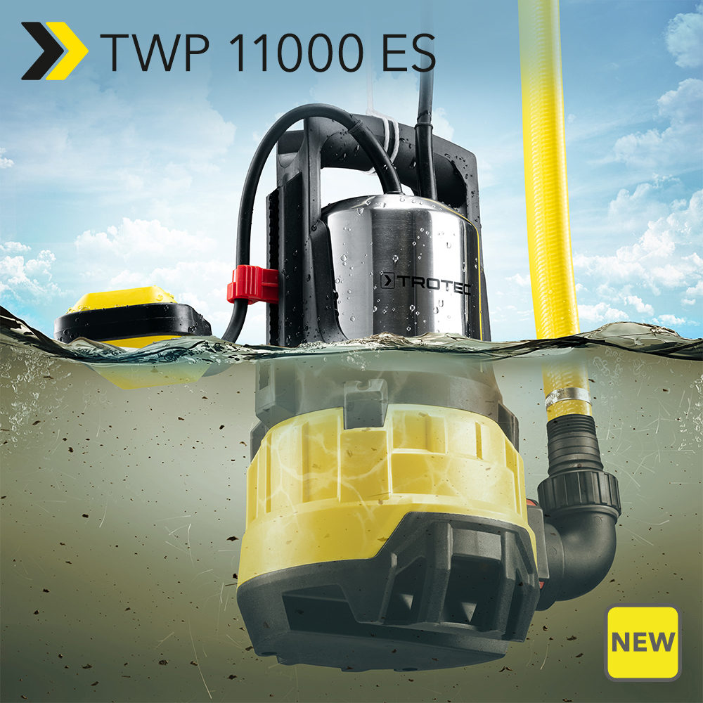 NEW Submerged Waste Water Pump TWP 11000 ES powerful stainless steel