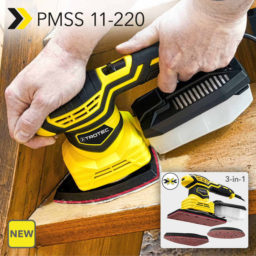 NEW PMSS 11220 3in1 multifunctional sander Orbital sander, delta sander, and random orbit