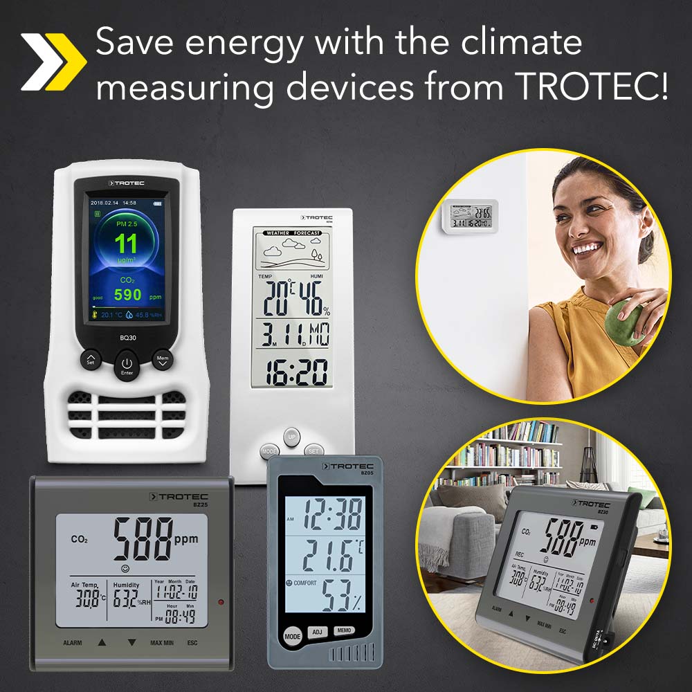 The commandment for autumn and winter: Save, save, save heating energy …  Keep an eye on room temperatures with these climate measuring devices