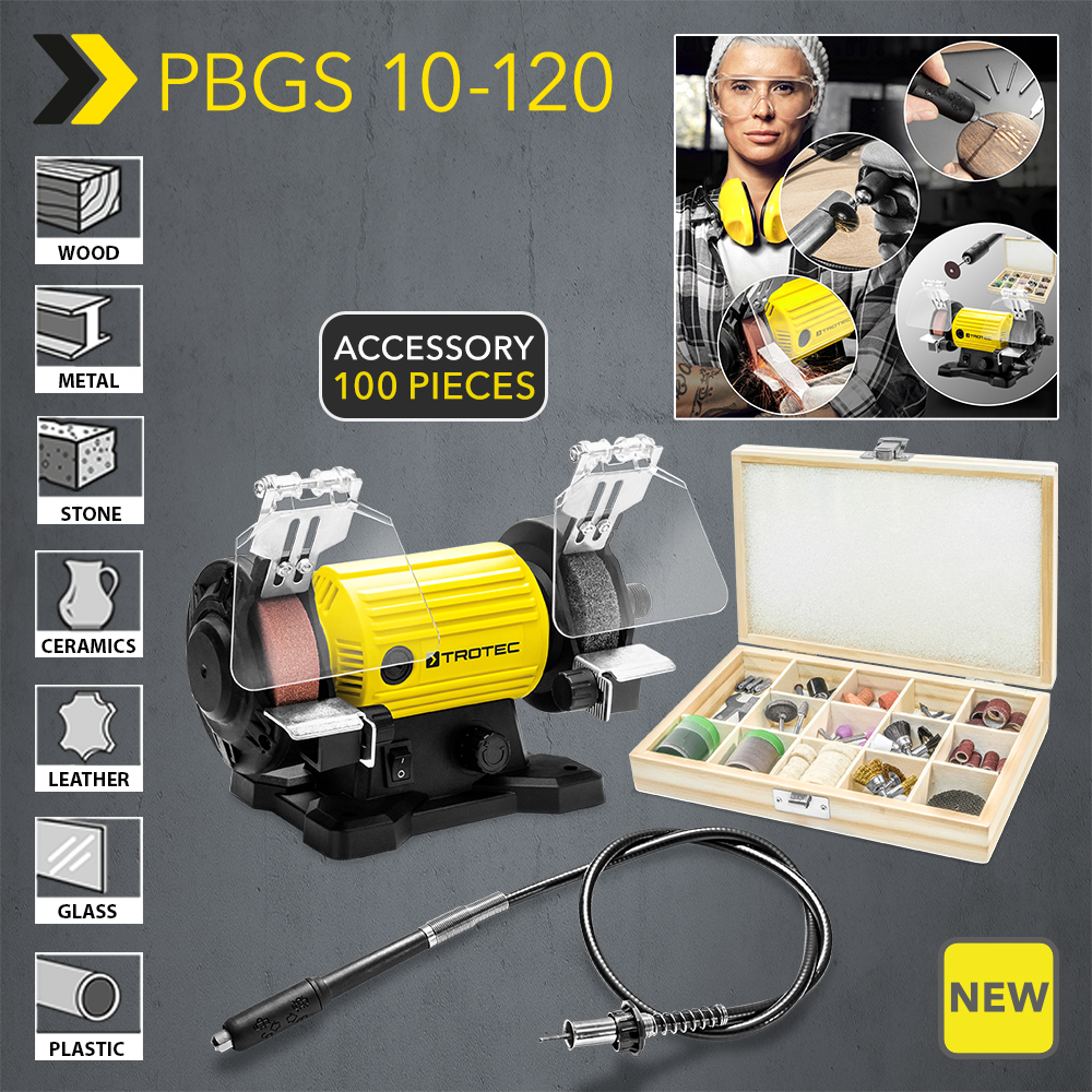 NEW Double Grinder PBGS 10120 powerful 120watt double grinder with