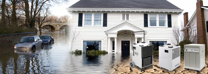 los desecadores profesionales de TROTEC le ayudan después de inundaciones