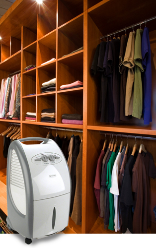 deshumidificador en el armario