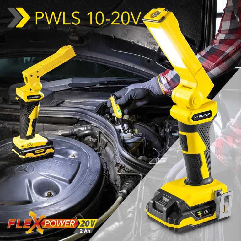 Lámpara de trabajo con batería PWLS 10 20V: lámpara de barra de LED