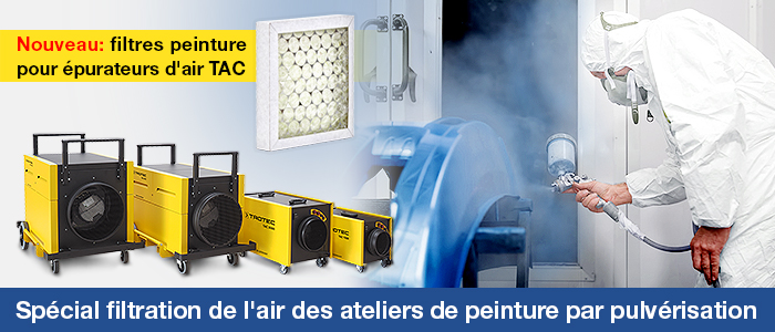 épurateurs d'air professionnels Trotec série TAC