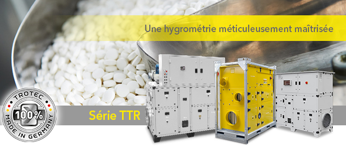 déshumidificateurs d'air pour industries chimique et pharmaceutique