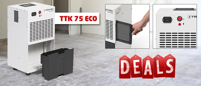 robuste déshumidificateur semi-professionnel ttk 75 eco