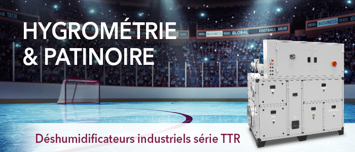 déshumidificateurs industriels Trotec pour patinoires