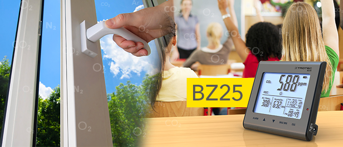 indicateur de CO2 pour surveillance de la qualité de l'air intérieur