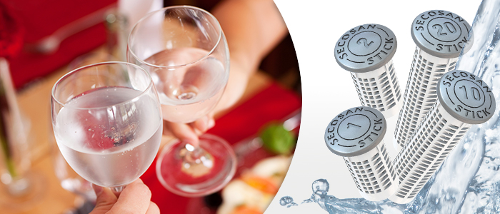 cartouche secosan pour conserver l'eau en bouteille