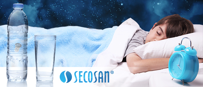 un verre d'eau fraîche avant d'aller dormir