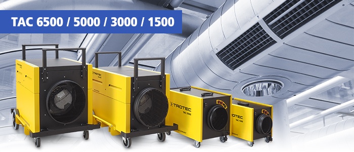 épurateurs d'air tac trotec pour nettoyage de systèmes de ventilation