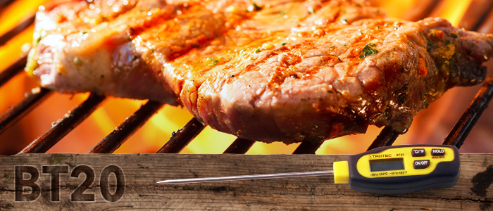 thermomètre trotec bt20 pour la température à coeur de la viande