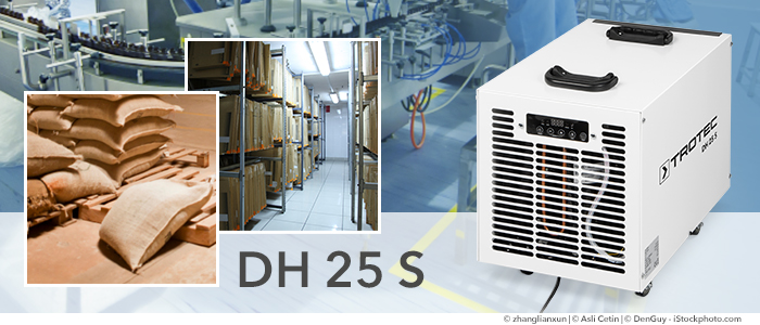 déshumidificateur d'air industriel trotec dh 25 s