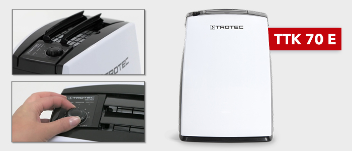 déshumidificateur pour 45 m² max.