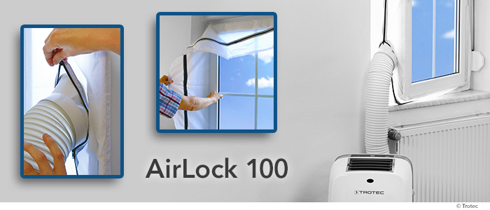 TROTEC Kit de calfeutrage AirLock 1000 pour porte et fenêtre climatiseurs mobile 
