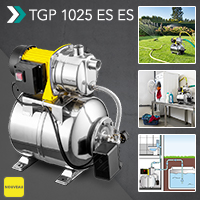 Trotec TROTEC Pompe Surpresseur TGP 1025 ES ES Pompe à eau domestique acier inoxydable 