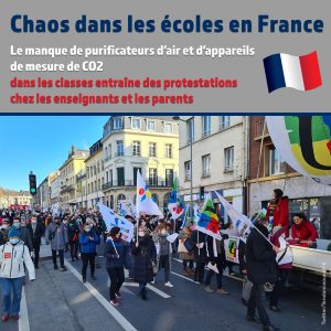 Chaos dans les écoles en France Le manque de purificateurs d’air et d’appareils de mesure de CO2 dans les classes entraîne des protestations chez les enseignants et les parents