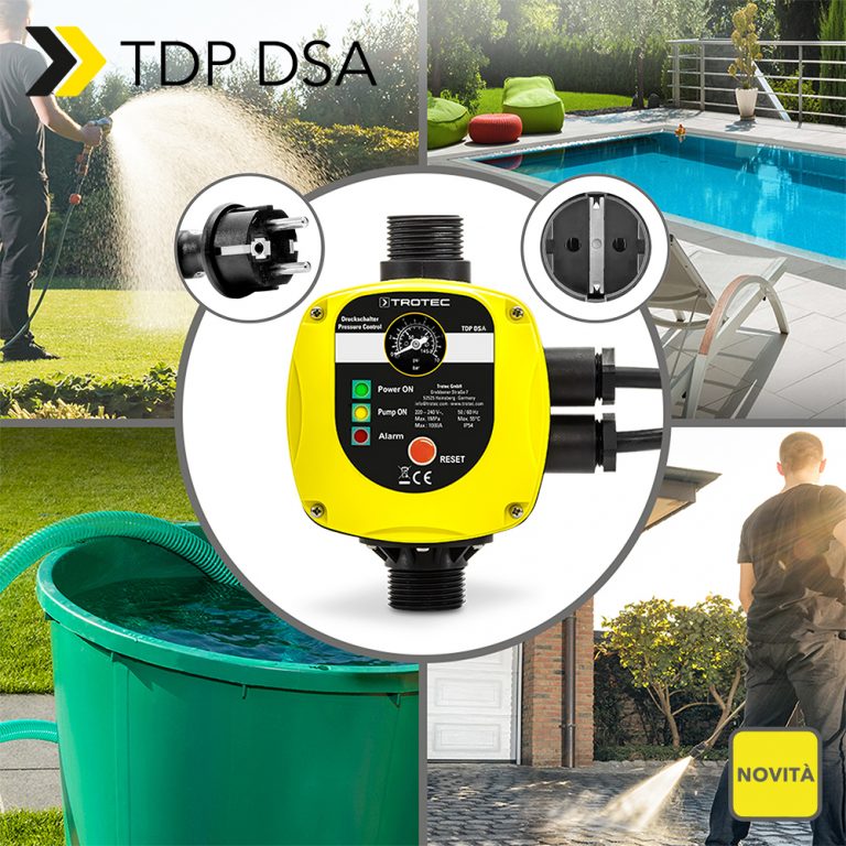 Pressostato Elettronico Per Pompe Acqua - Controllo Automatico Pressione, Protezione Da Secco, Max 10 Bar