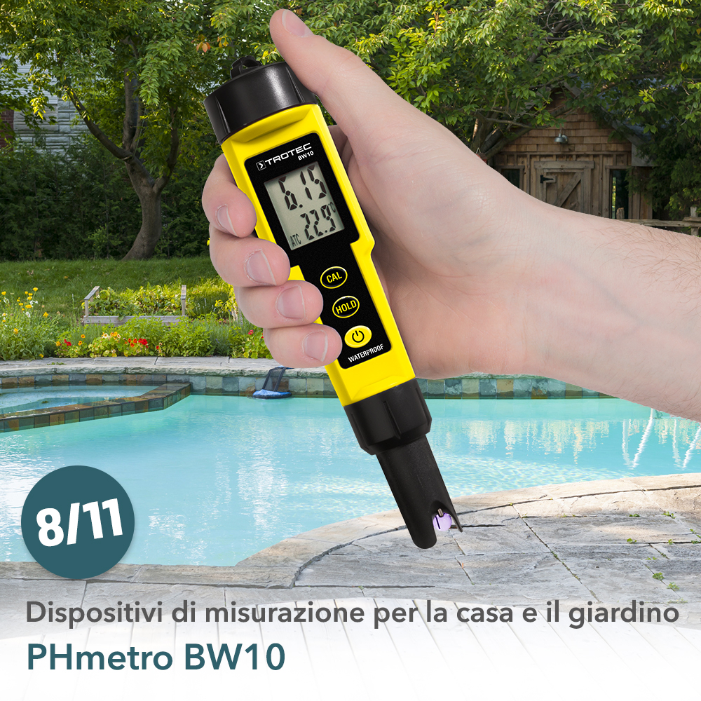 Come controllare in modo affidabile il valore del pH in piscine e laghetti  – con il misuratore di qualità del marchio Trotec – Trotec Blog – Italiani