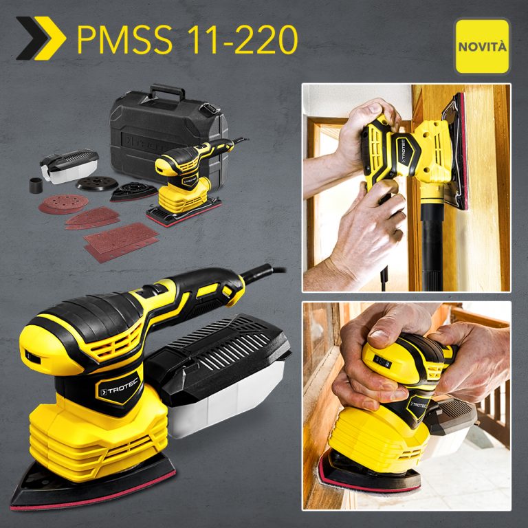 Levigatrice Multifunzione 3 In 1 VLM3X1 - 220W Con Valigetta E Accessori, Per Fai Da Te E Hobbistica