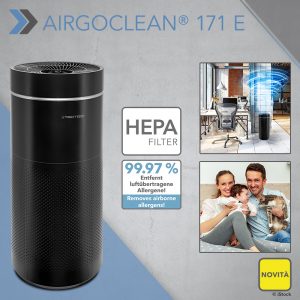 NOVITÀ! Depuratore d’aria di design AirgoClean® 171 E: elimina fino al 99,97% di tutti gli agenti patogeni presenti nell’aria – finalmente disponibile