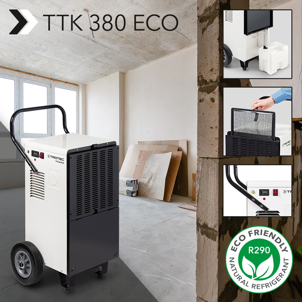 Deumidificatore commerciale TTK 380 ECO, per prestazioni altamente  professionali in una versione economica – di nuovo disponibile – Trotec  Blog – Italiani