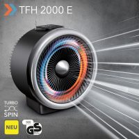 NEU 2-in-1-Heizlüfter und Ventilator TFH 2000 E – mit Turbospin mehr