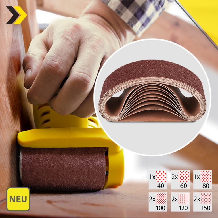 Peachtree Multi-Rollen-Schleifrollen – 5 Körnungen (150, 240, 320, 400, 600), Je 2,5 Cm Breit, Für Holz & Metall