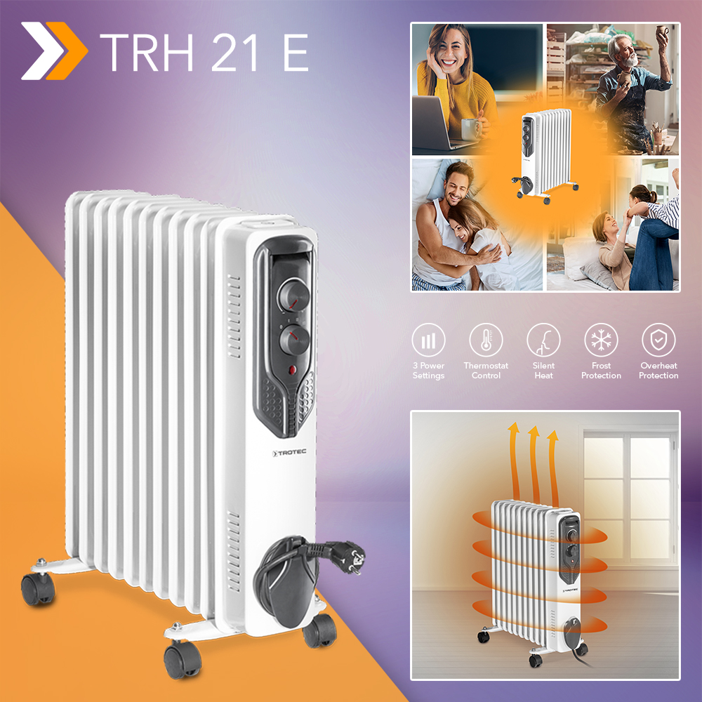 Ölradiatoren der TRH-E-Serie - TROTEC