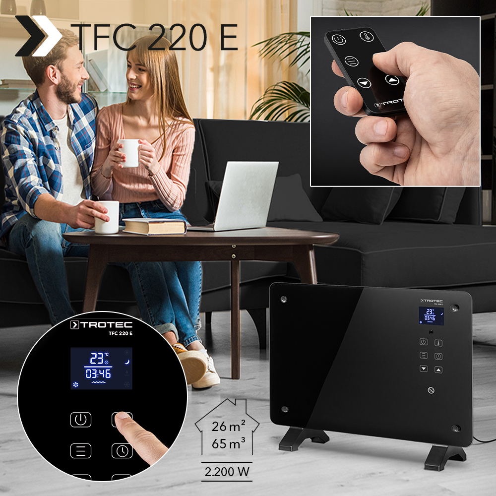 Design-Heizlüfter TFC 220 E: mit energiesparender Thermostatsteuerung für Komfortwärme an kalten Tagen – wieder verfügbar